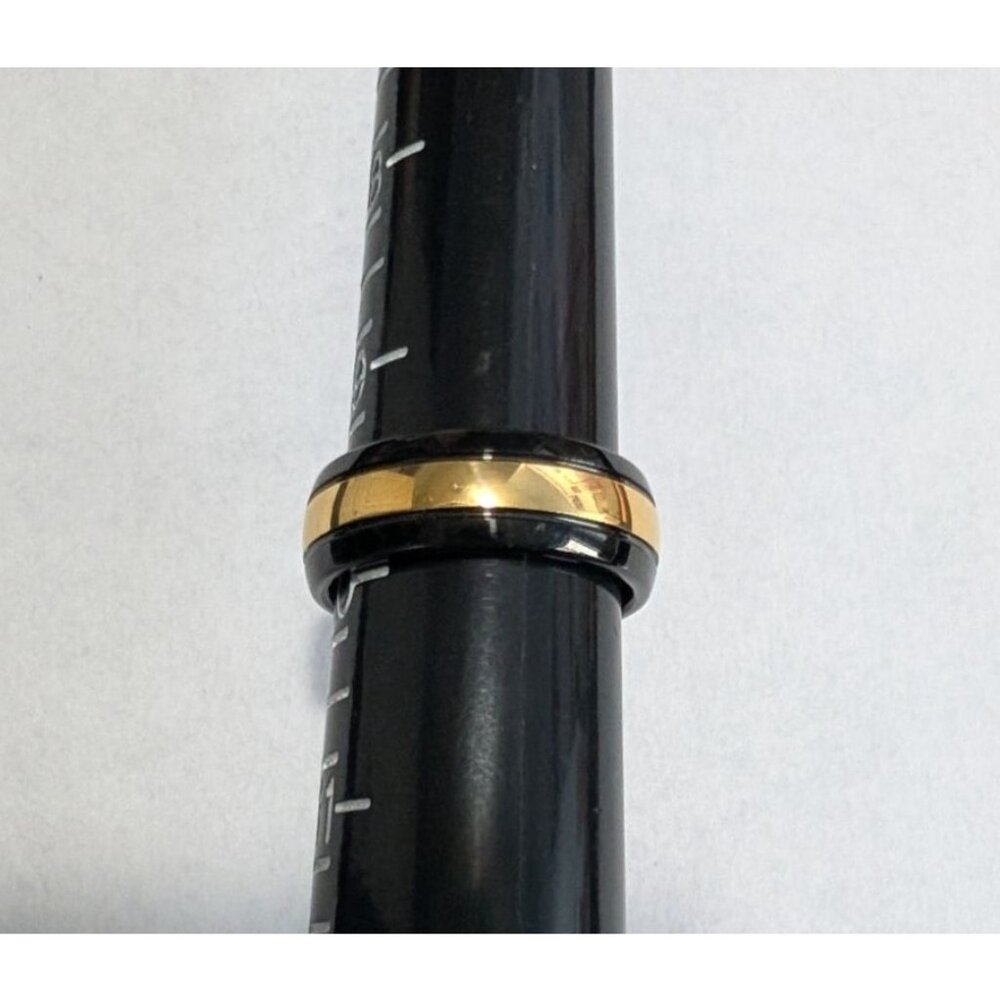 Black Gold Tungsten Carbide Ring Size 9.5 by Spikes - Picture 9 of 16